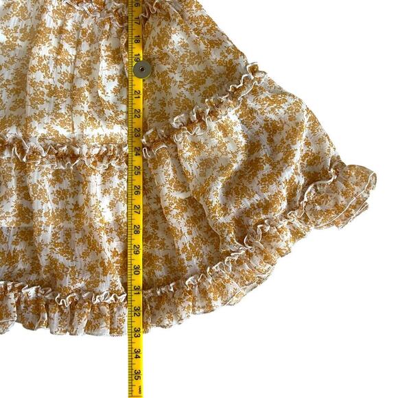 Saint + Secrets Women Dress Small Romantic Coquette Ruffle Ditsy Floral - Picture 13 of 13